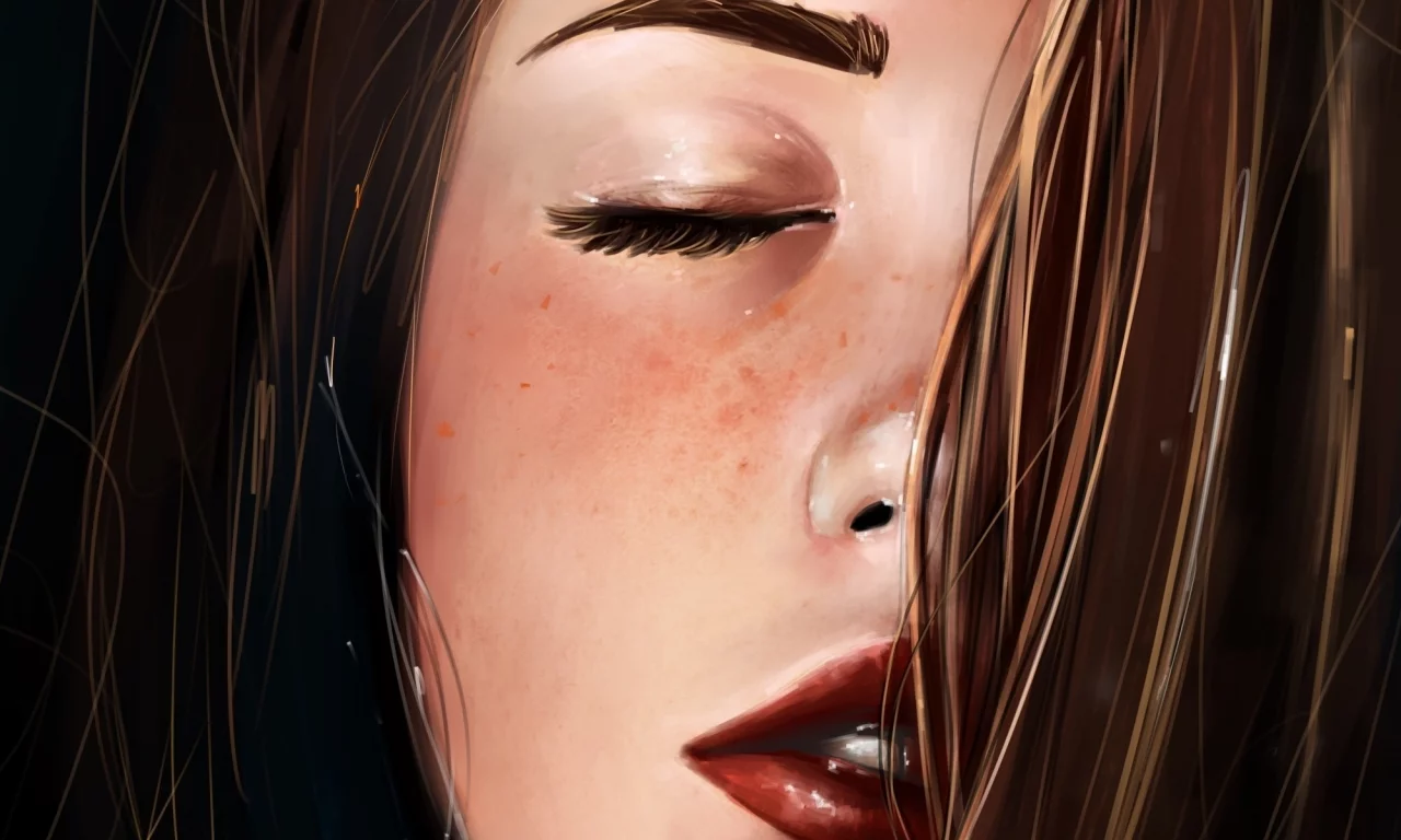 арт, art, gabrielle ragusi, крупным планом, живопись, лицо