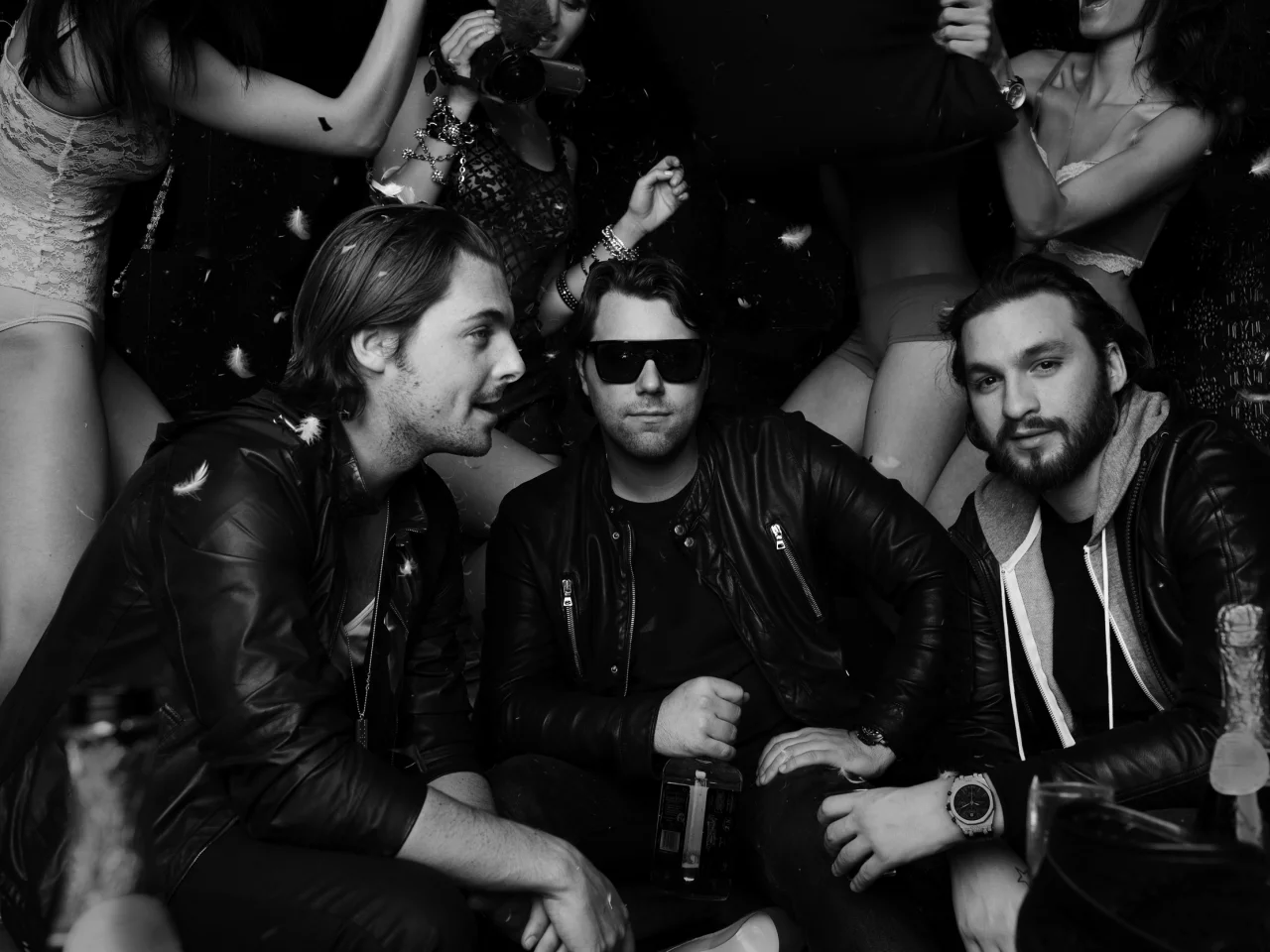 девушки, sebastian ingrosso, swedish house mafia, steve angello, axwell, dj