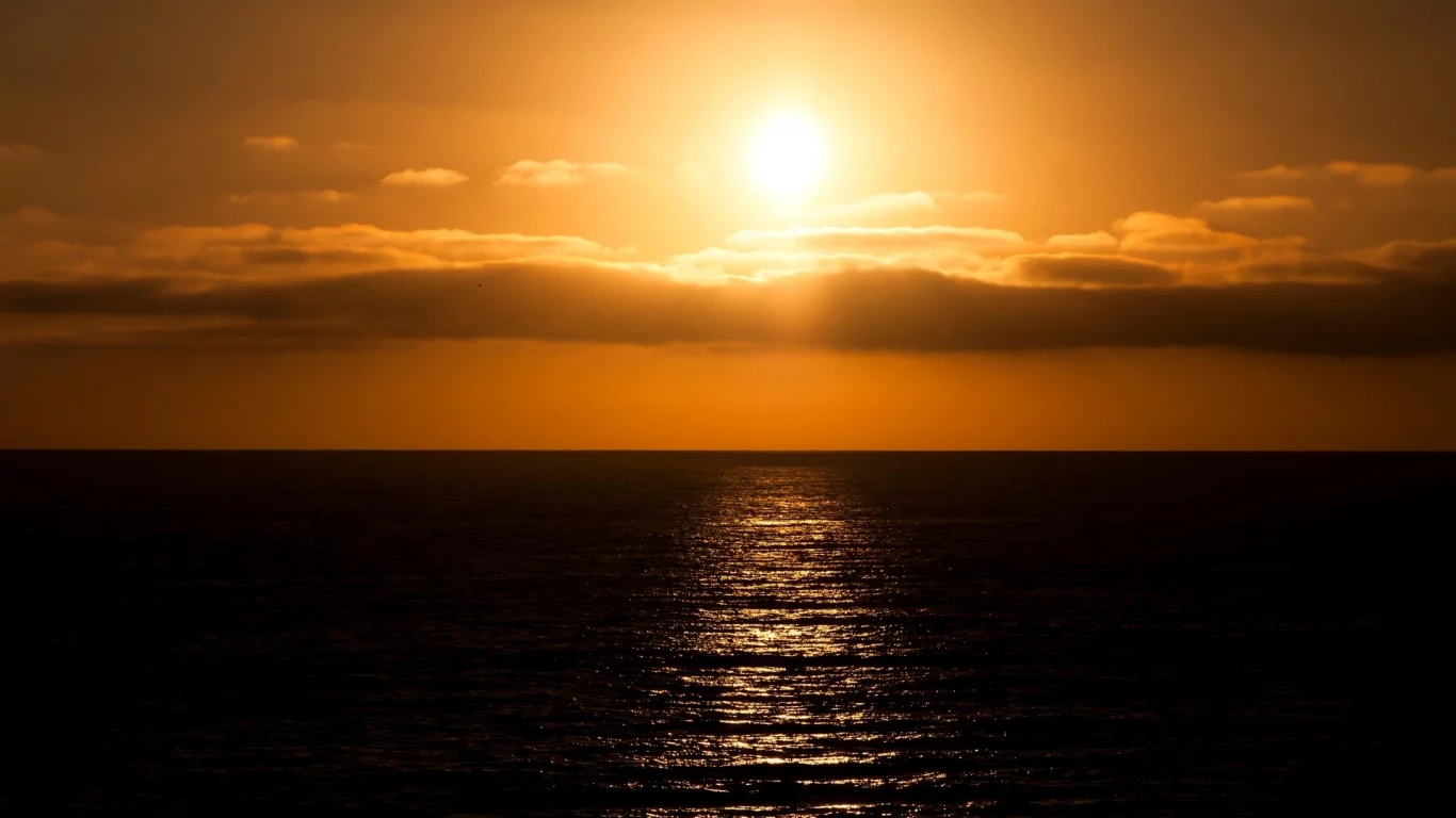 природа, вода, солнце, закат, пейзаж, небо, море, река