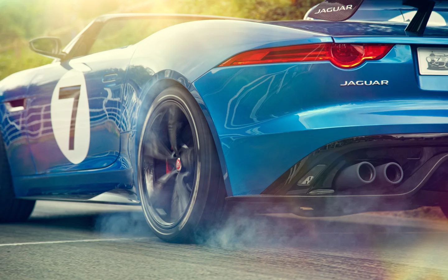 колеса, project 7, задок, concept, пробуксовка, jaguar, авто, дым