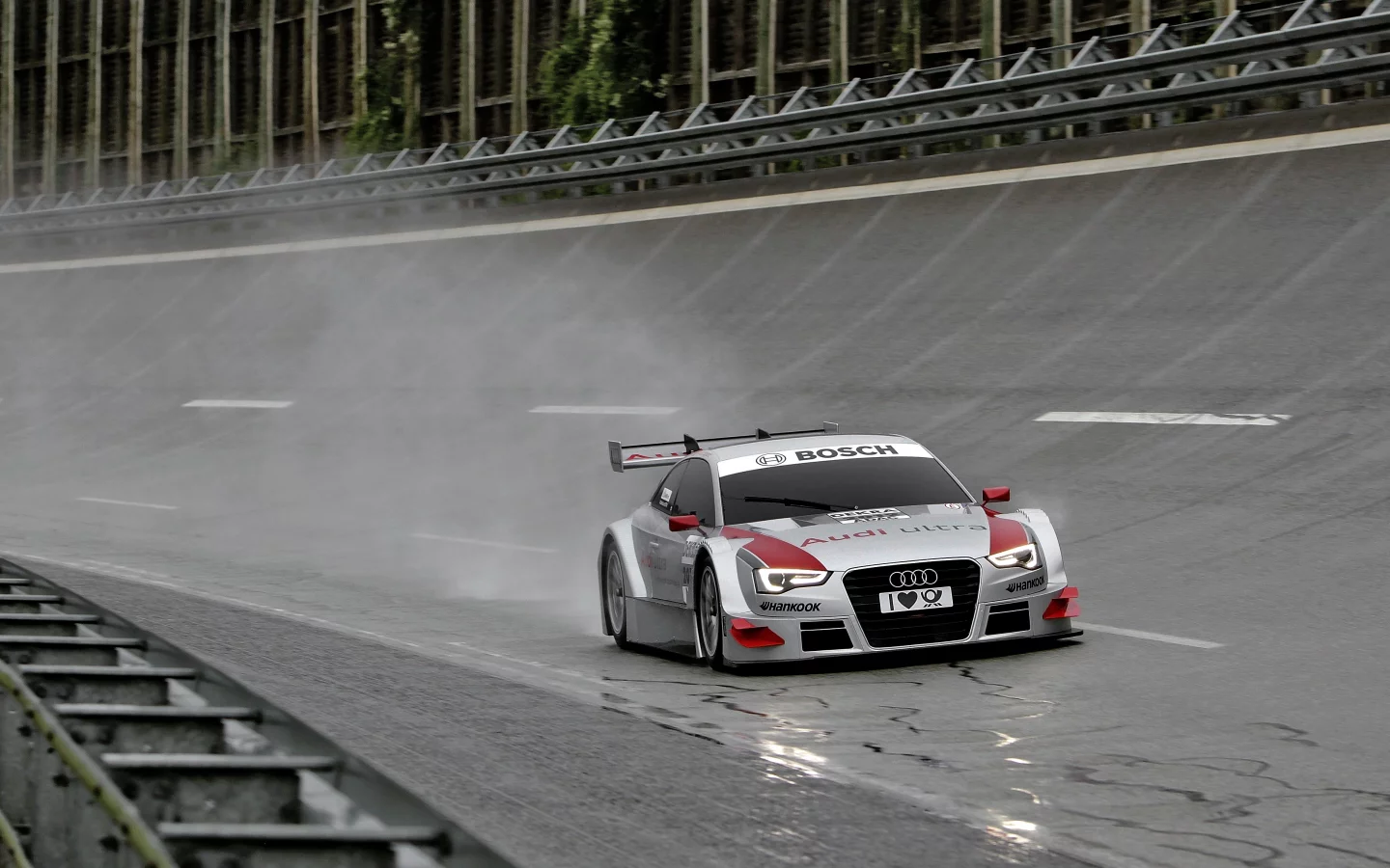 мокрый асфальт, dtm, ауди, audi a5 dtm, motorsport, дождь, автоспорт