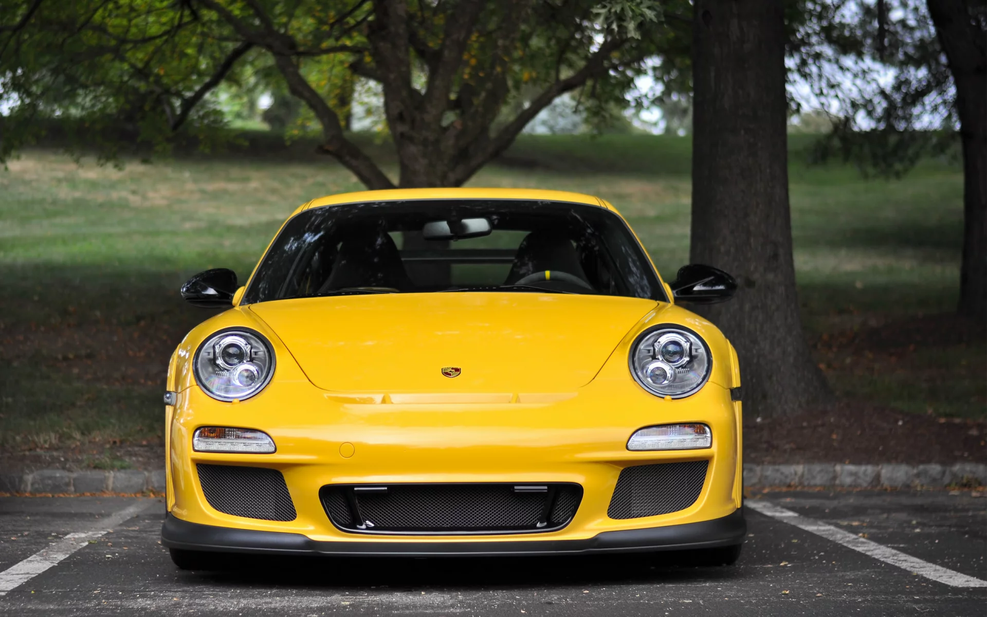 porsche, желтый, порше, porsche gt3 rs 4
