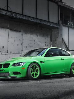 тень, bmw, m3, green, e92, бмв, антикрыло, вид сбоку, зеленый