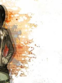 микаса, attack on titan, атака титанов, девушка, mikasa