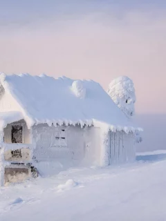 финляндия, лапландия, зима