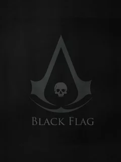 creed, 4, assassins, flag, black