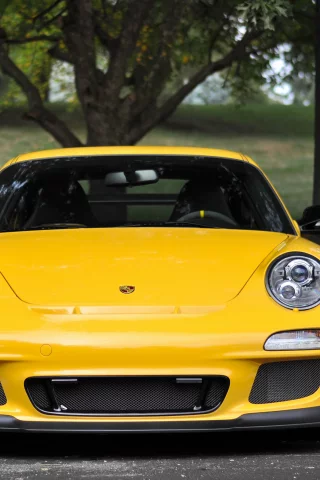 porsche, желтый, порше, porsche gt3 rs 4