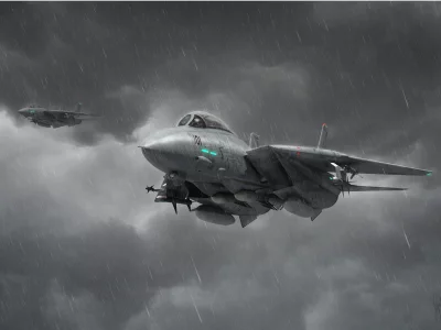 перехватчик, реактивный, томкэт, f-14, истребитель