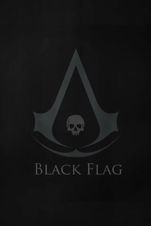 creed, 4, assassins, flag, black