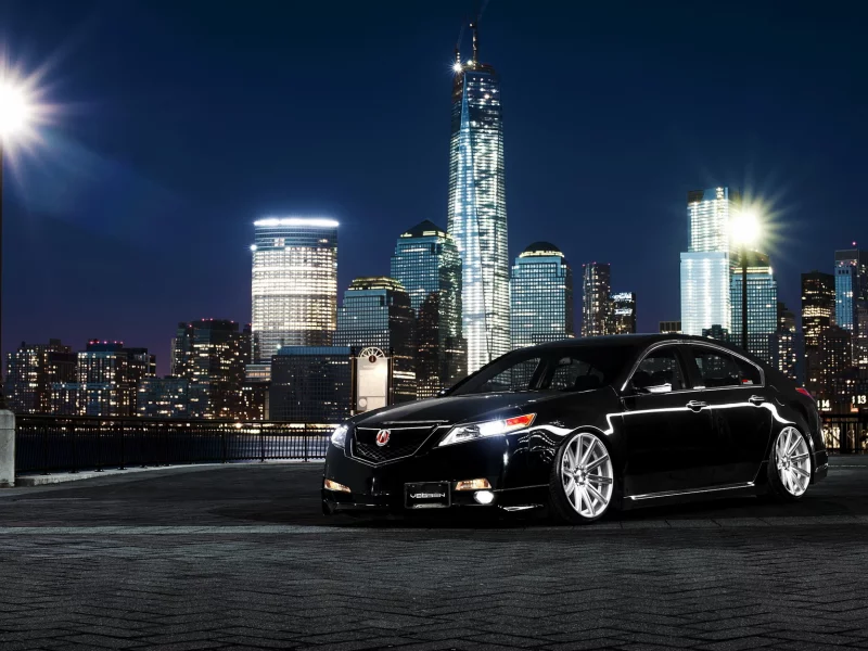 ночь, car, acura tl, город, акура, тюнинг