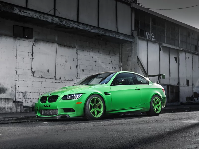 тень, bmw, m3, green, e92, бмв, антикрыло, вид сбоку, зеленый