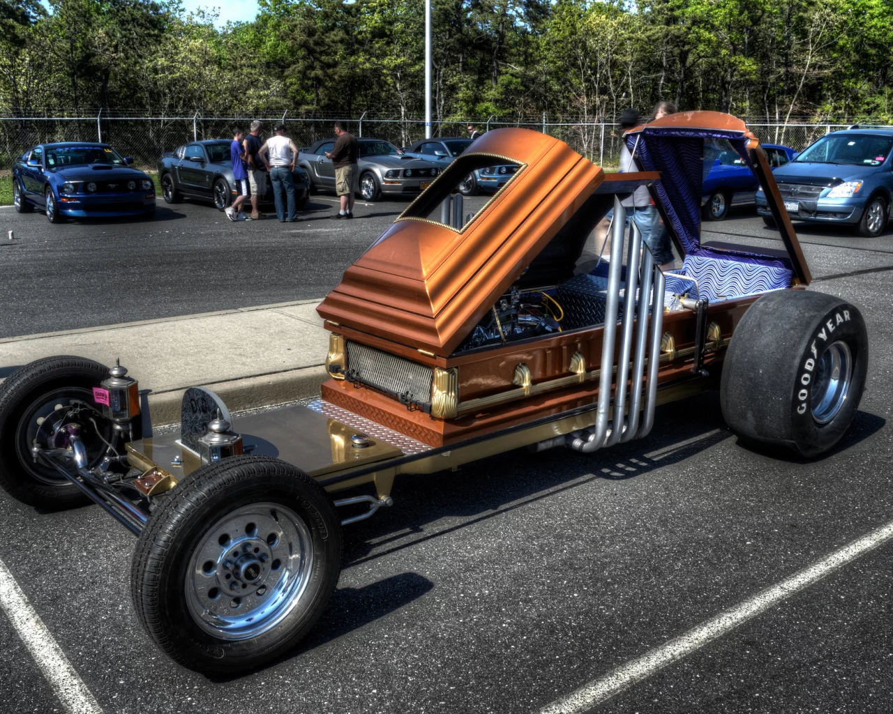 стоянка, гроб, custom car