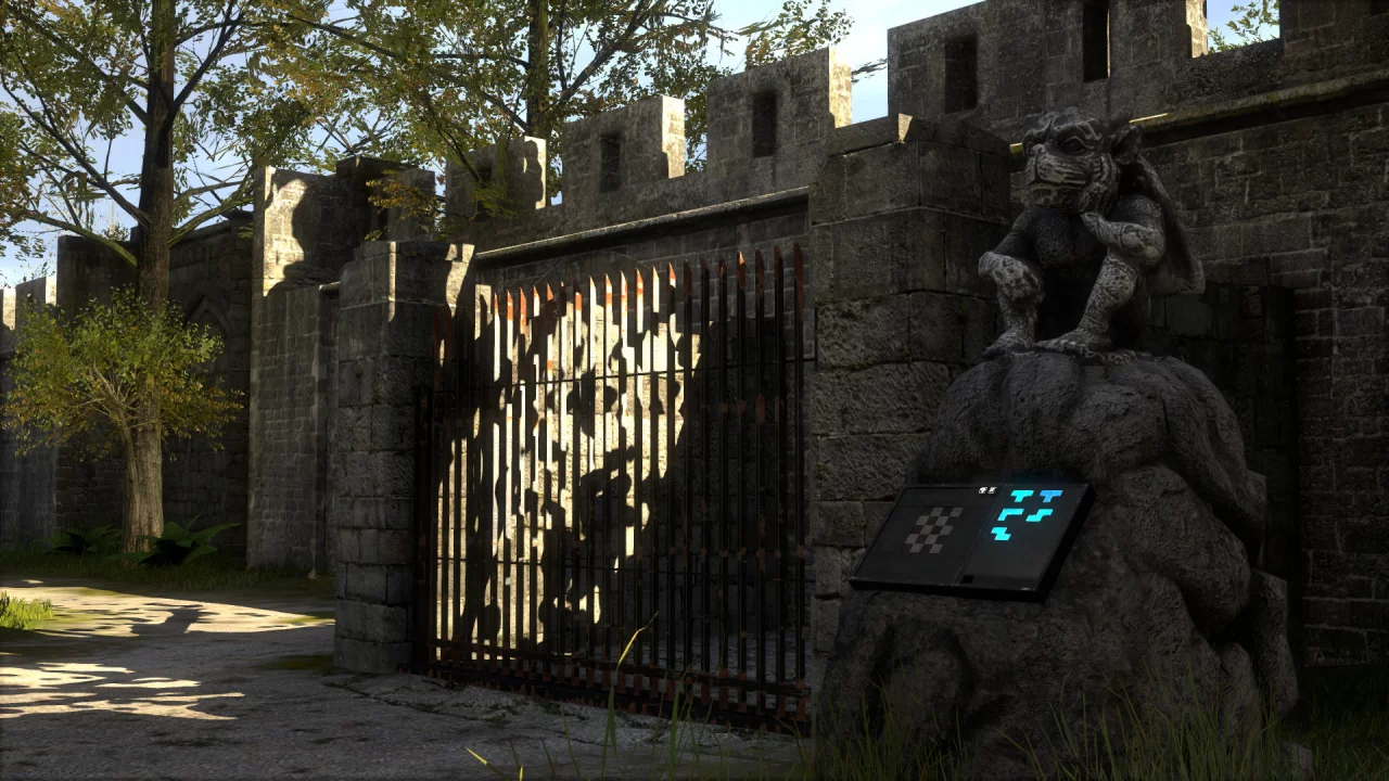 The Talos Principle, статуя, решетка, головоломка