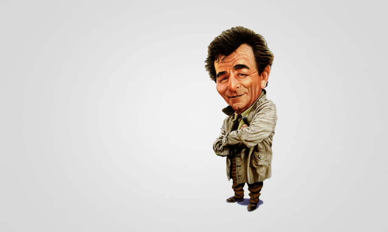 коломбо, columbo, питер фальк, плащ, peter falk, арт, сигара