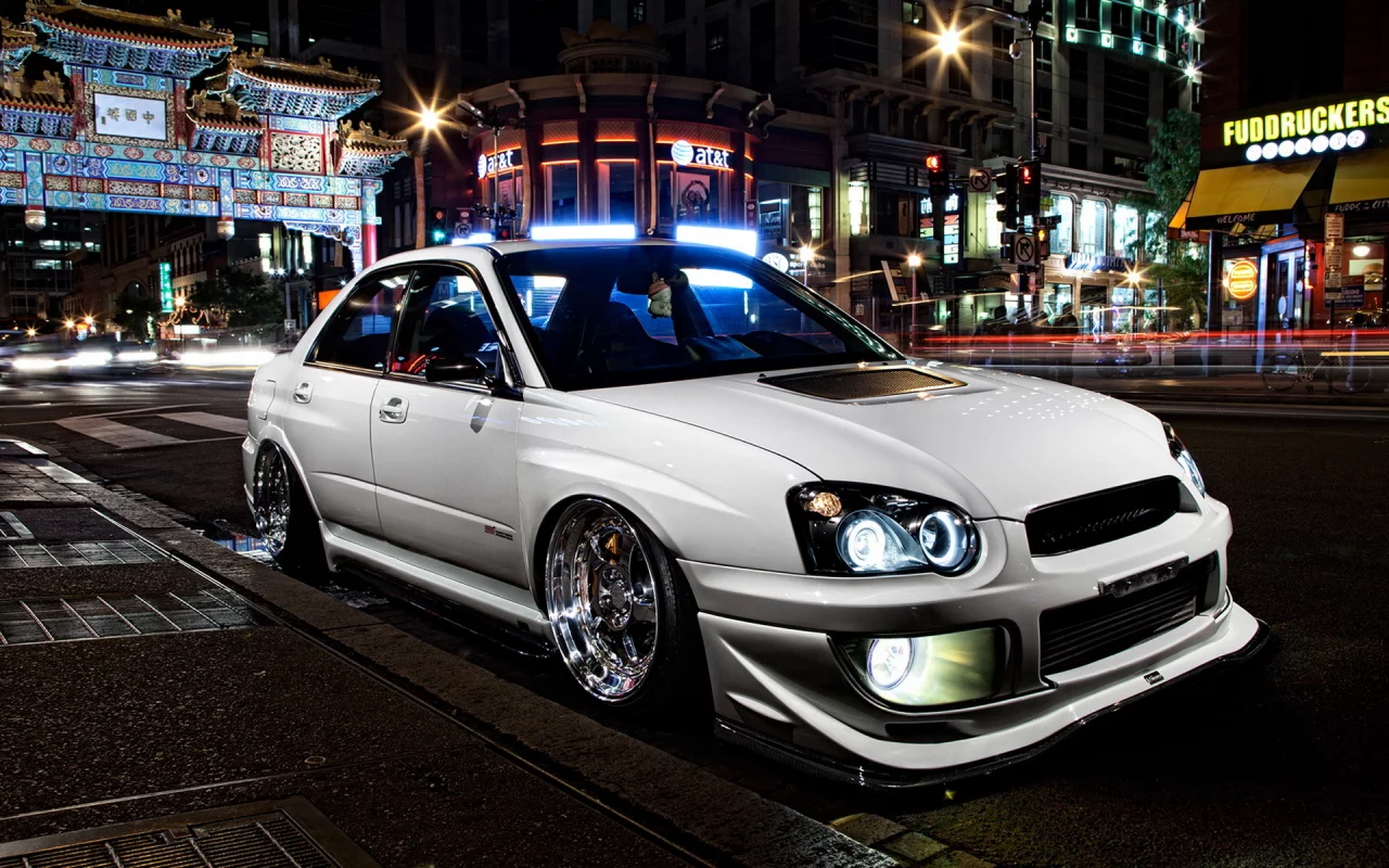 tuning, stance, субару, авто, город, subaru impreza, тюнинг, sti, car