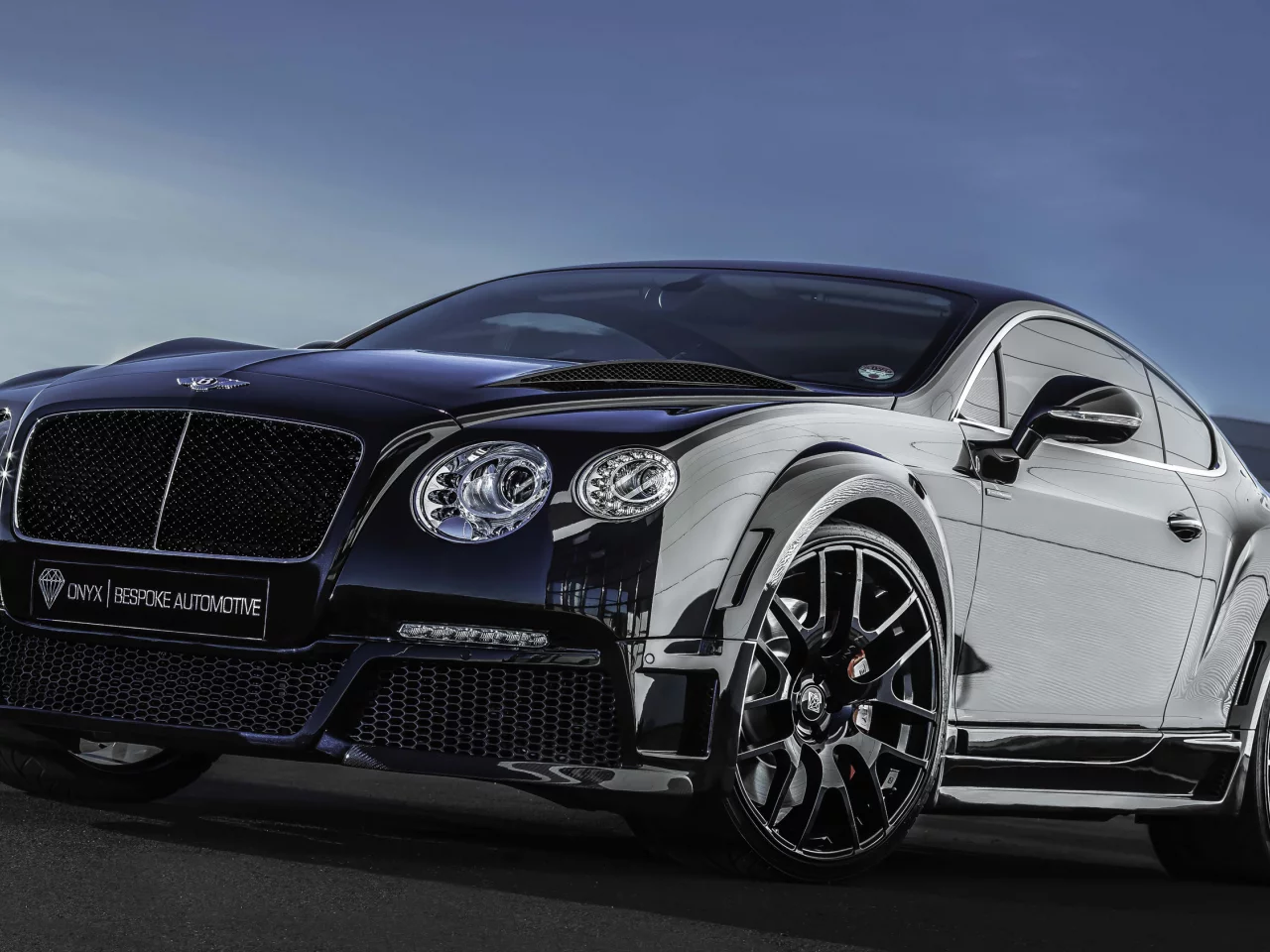 gt, continental, tuning, black, front, bentley, onyx