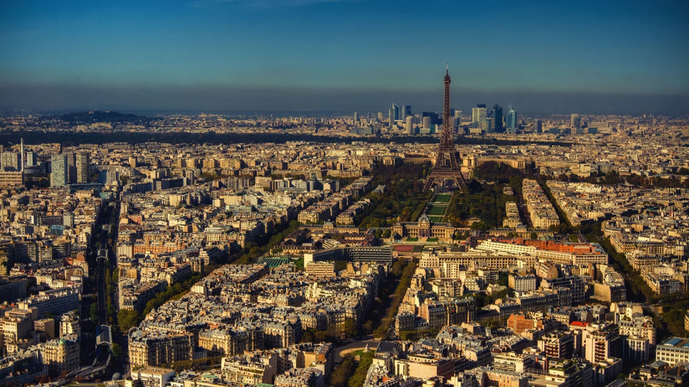 город, франция, эйфелева башня, здания, paris, париж, вид
