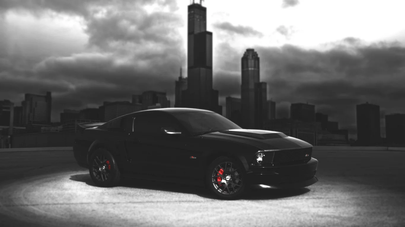 ford, shelby, америка, chicago, black, мустанг, gt, city, форд, mustang