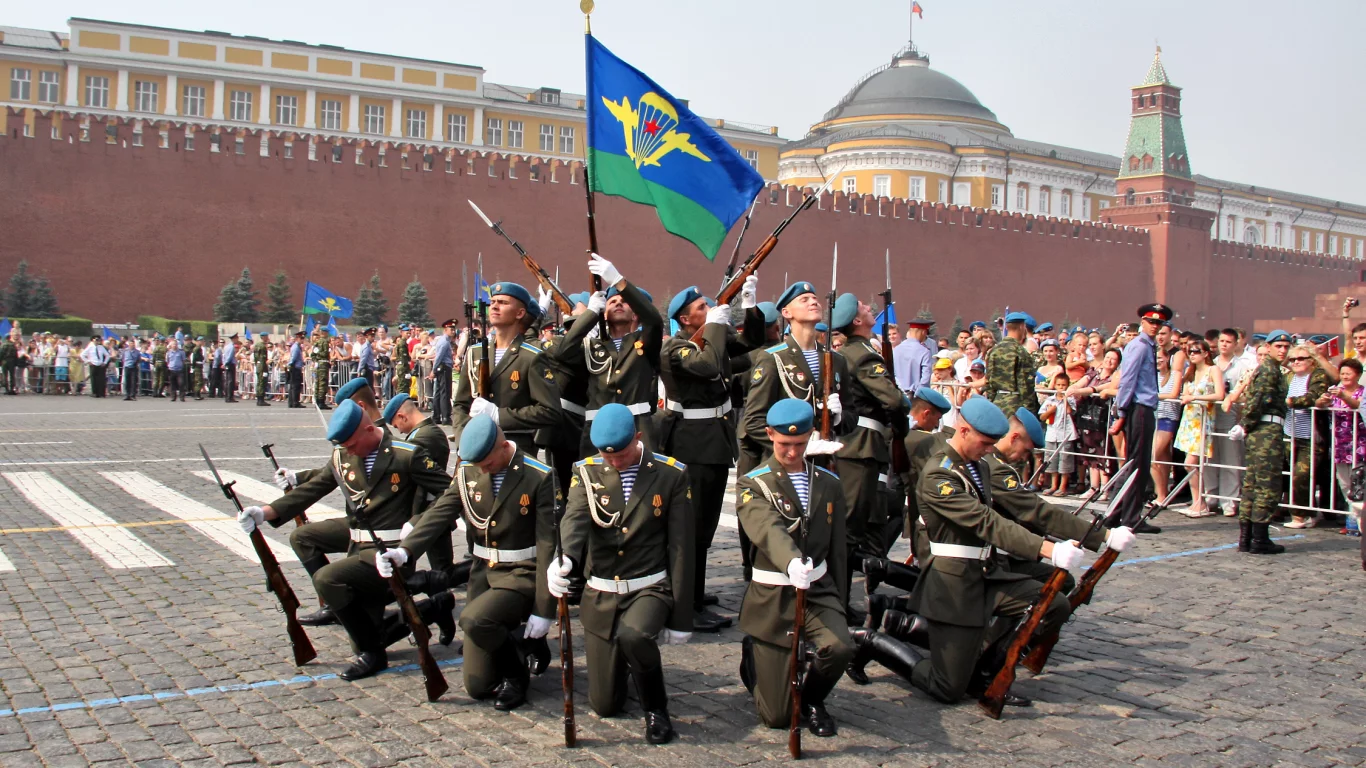 вдв, десантники, полиция, площадь, парад, красная