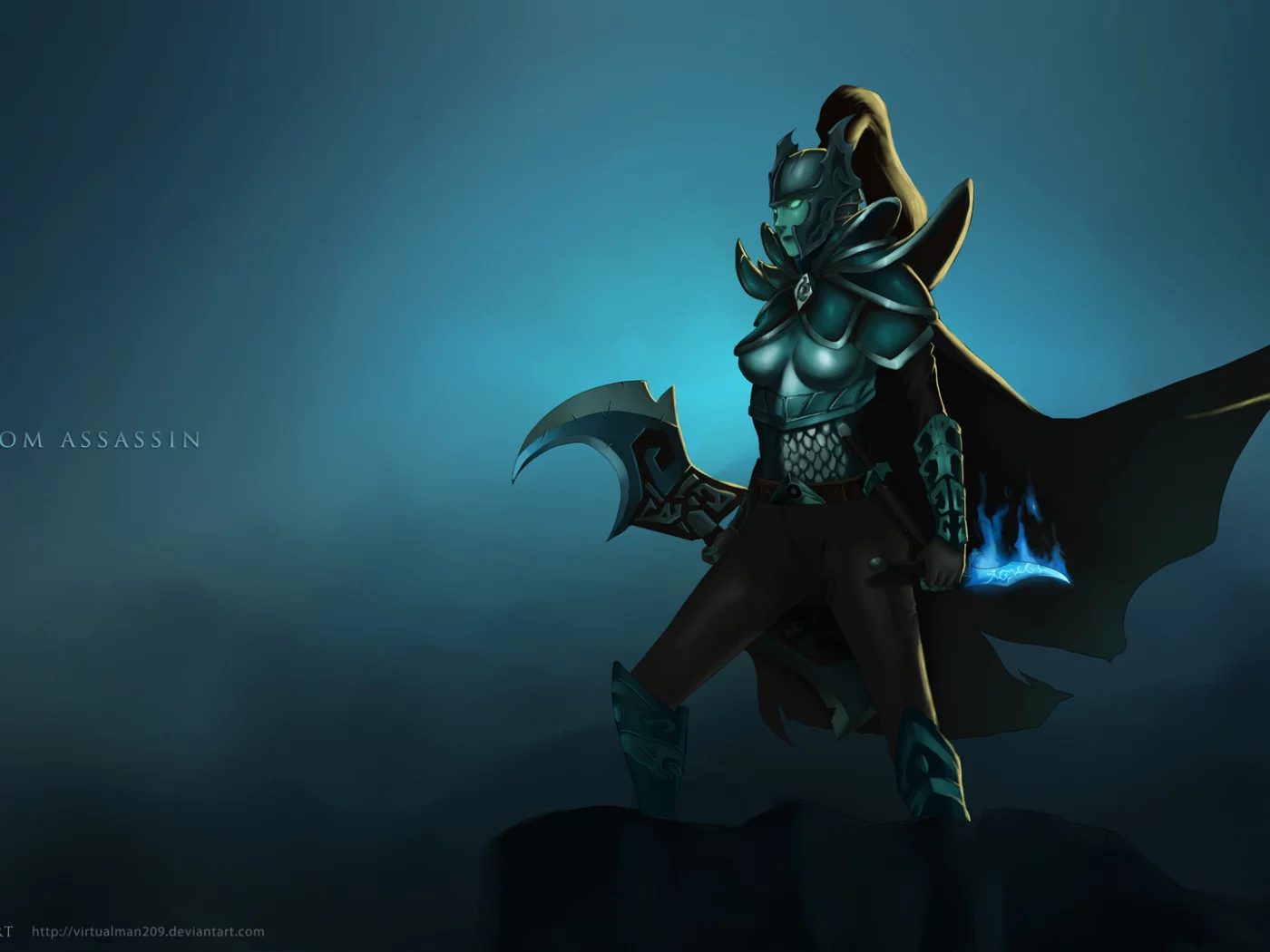 phantom assassin, dota 2, dire, дота, морта, mortred, мортред