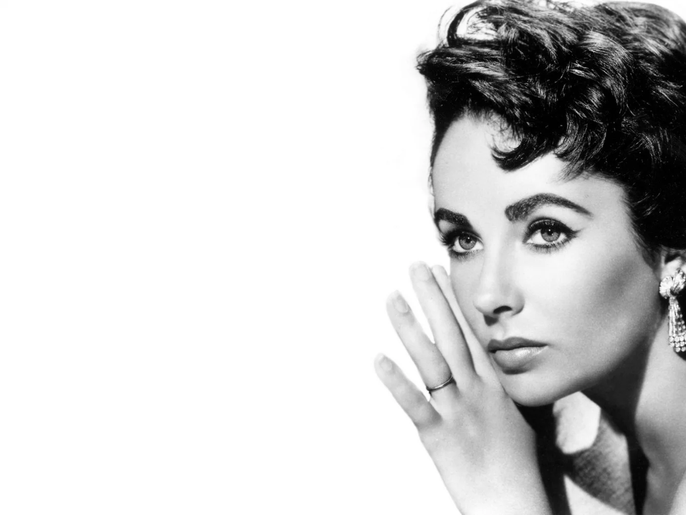элизабет тейлор, актриса, серьги, elizabeth taylor, брюнетка