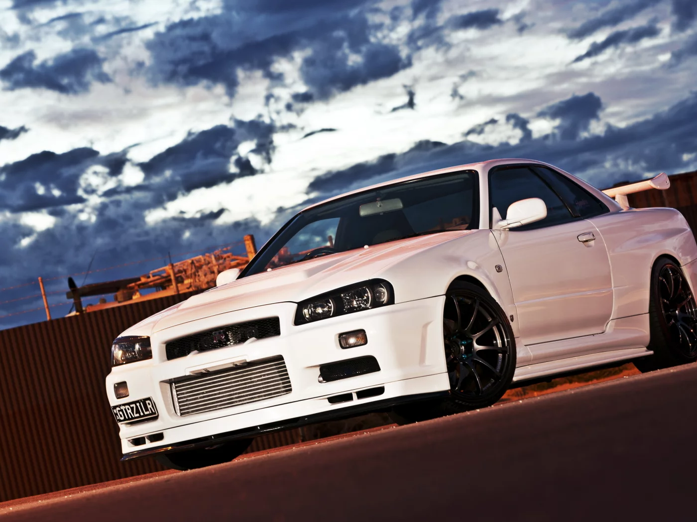 car, белая, nissan skyline, ниссан, автообои