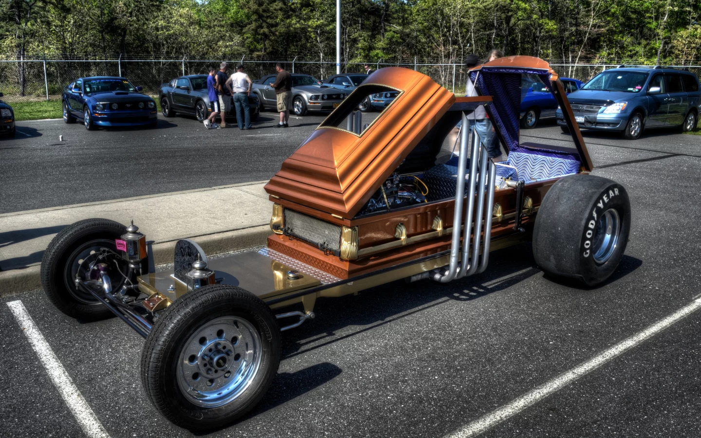 стоянка, гроб, custom car