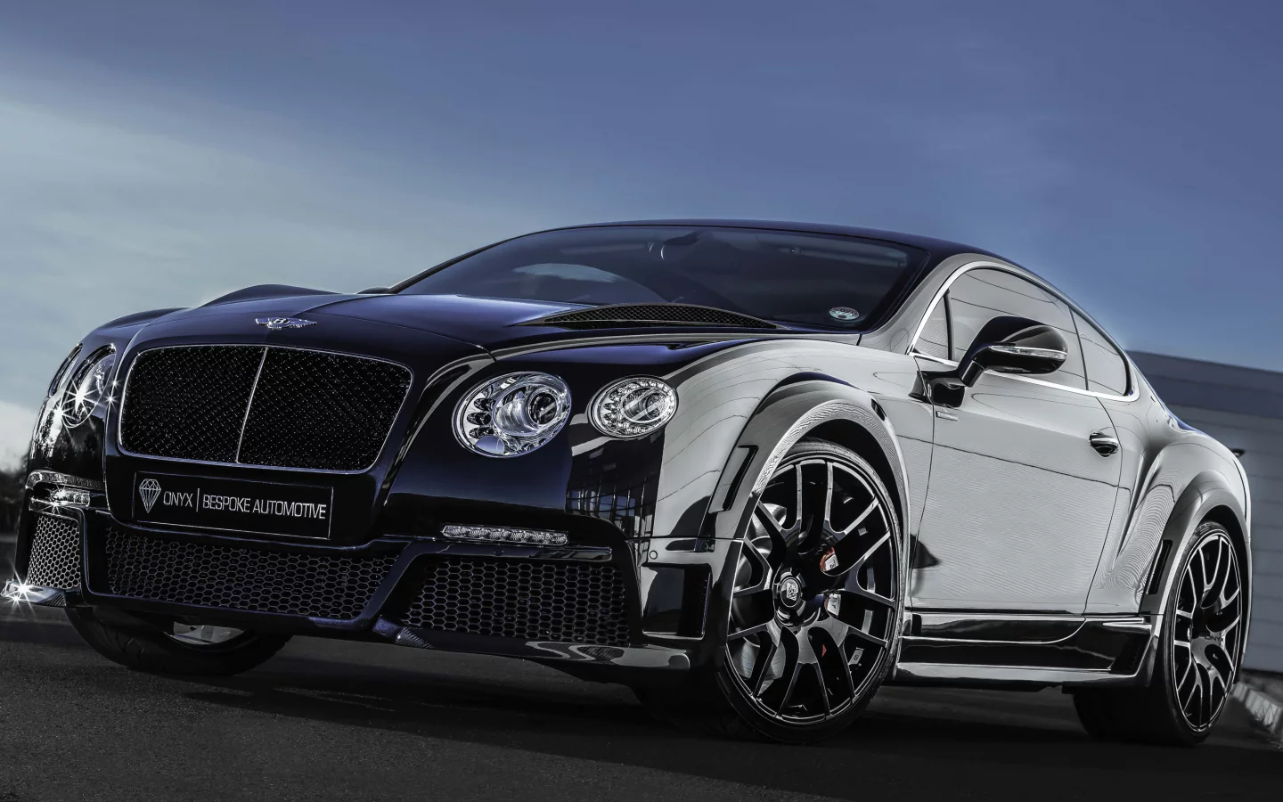 gt, continental, tuning, black, front, bentley, onyx