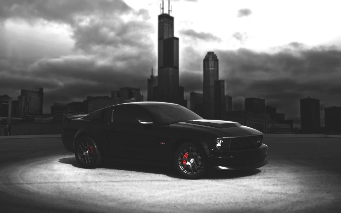ford, shelby, америка, chicago, black, мустанг, gt, city, форд, mustang