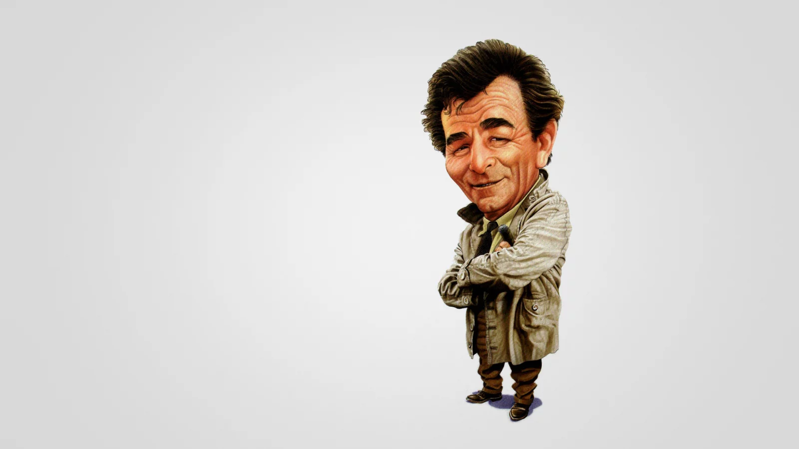 коломбо, columbo, питер фальк, плащ, peter falk, арт, сигара
