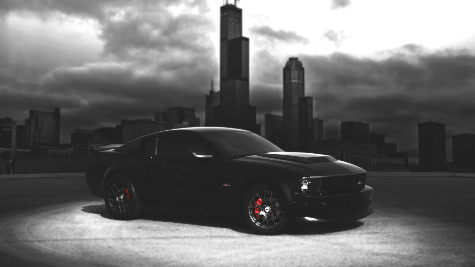ford, shelby, америка, chicago, black, мустанг, gt, city, форд, mustang