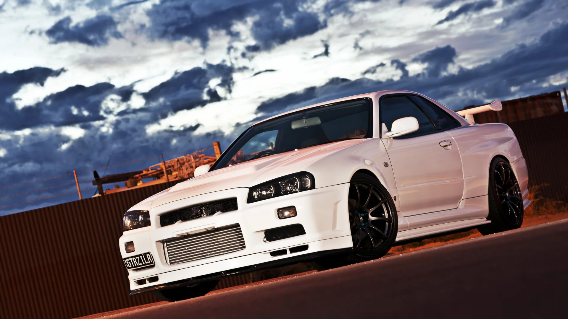 car, белая, nissan skyline, ниссан, автообои