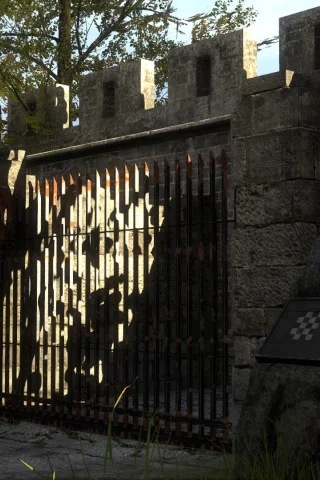 The Talos Principle, статуя, решетка, головоломка