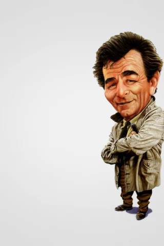 коломбо, columbo, питер фальк, плащ, peter falk, арт, сигара