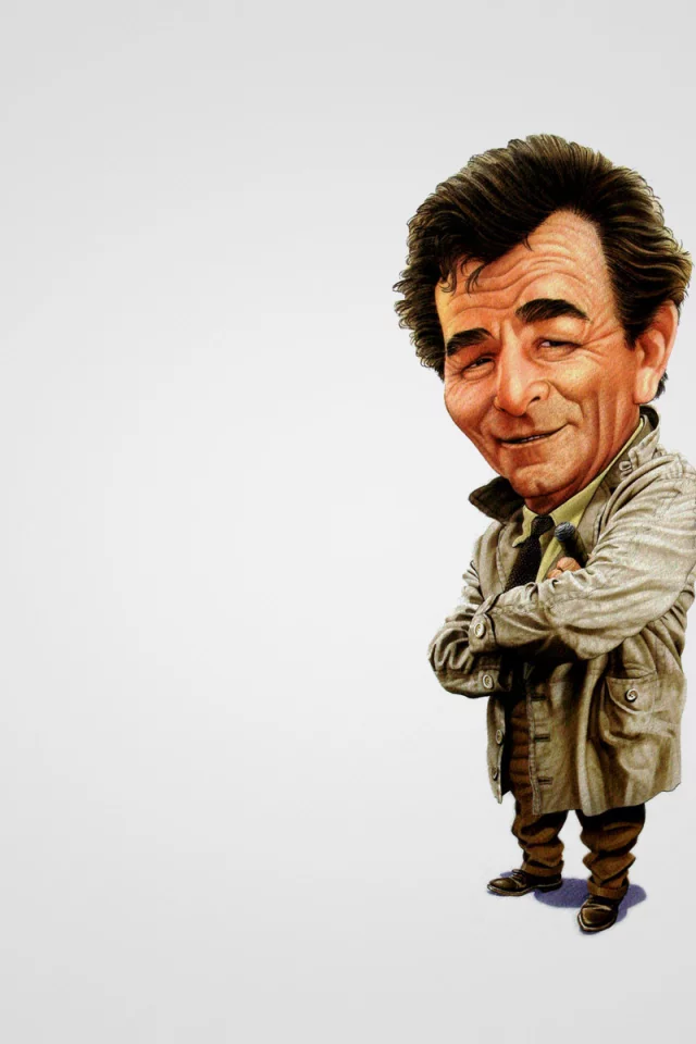 коломбо, columbo, питер фальк, плащ, peter falk, арт, сигара