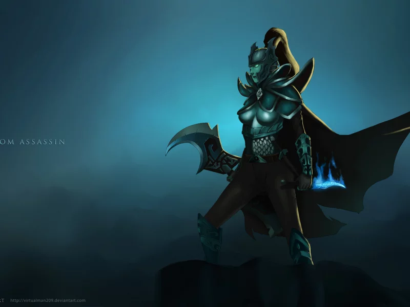 phantom assassin, dota 2, dire, дота, морта, mortred, мортред