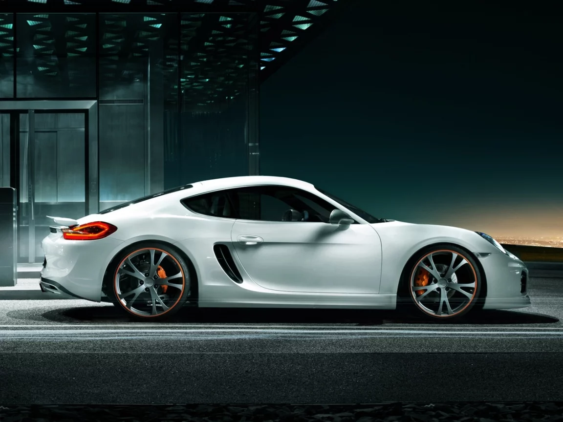 tuning, cayman, porsche, тюнинг, вид сбоку, techart, кайман, порше