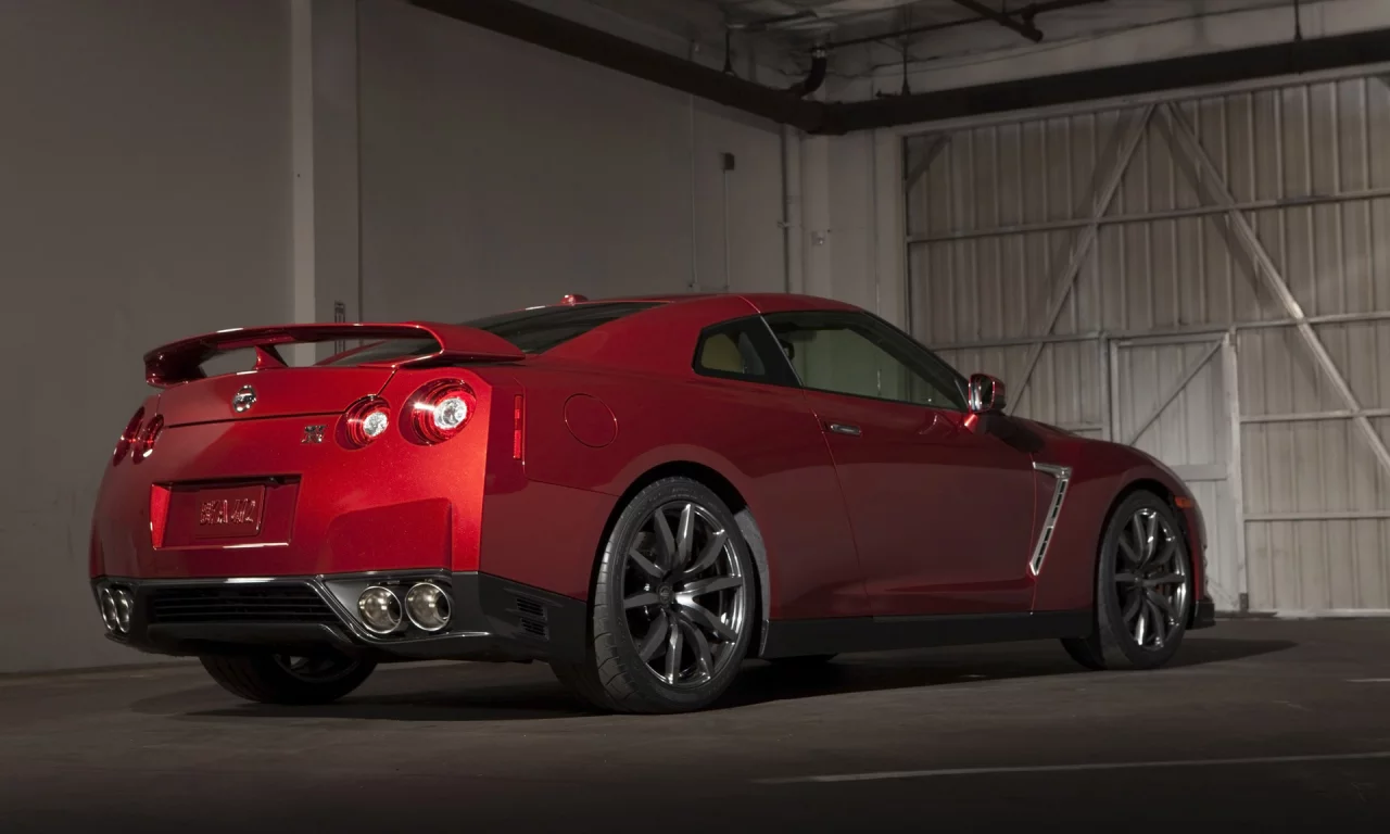 Nissan, GT-R, Автомобиль, Красный, Колеса, Диски