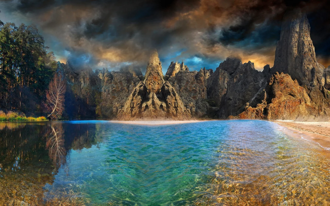 море, вода, скалы