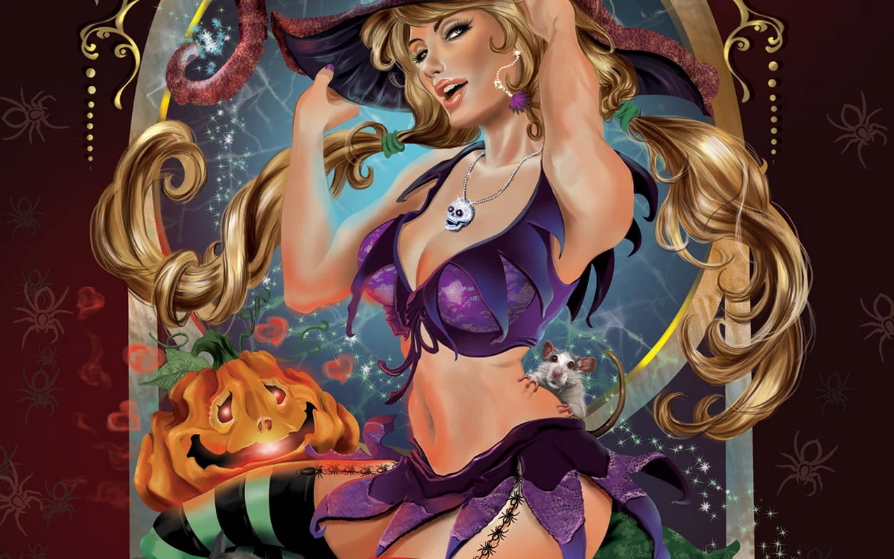 halloween, фэнтези, девушка