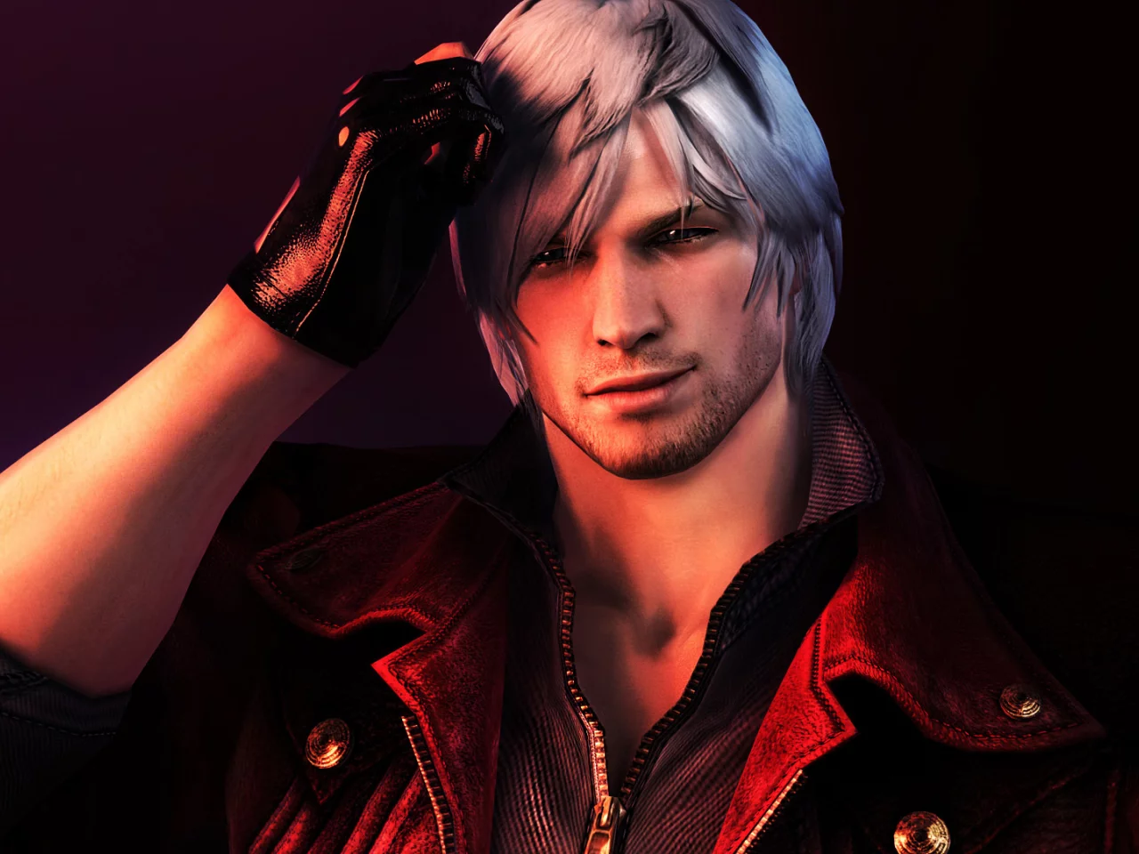 capcom, лицо, devil may cry, dmc, волосы, dante, белые