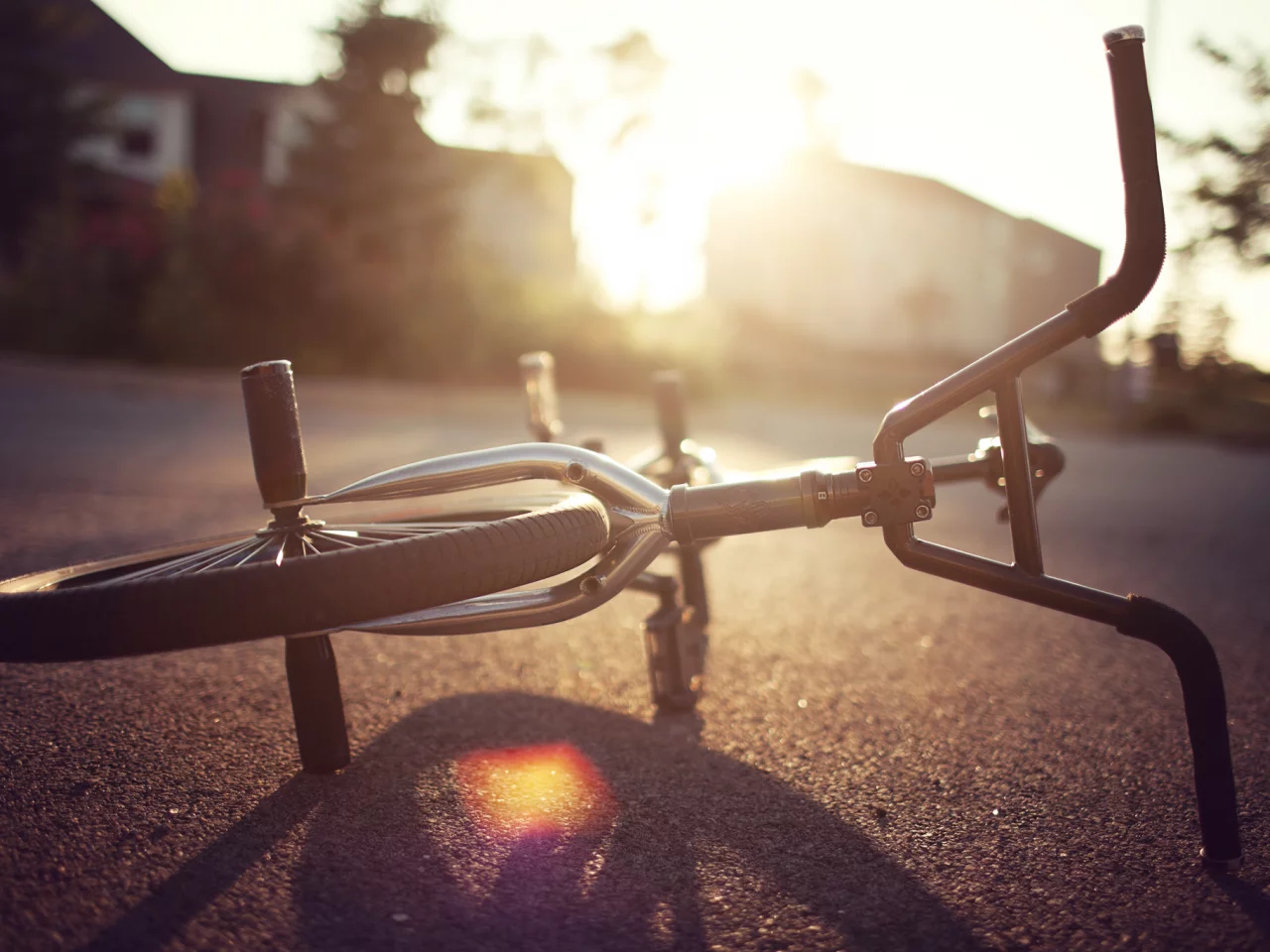 асфальт, bicycle, руль, велосипед, настроения, колесо