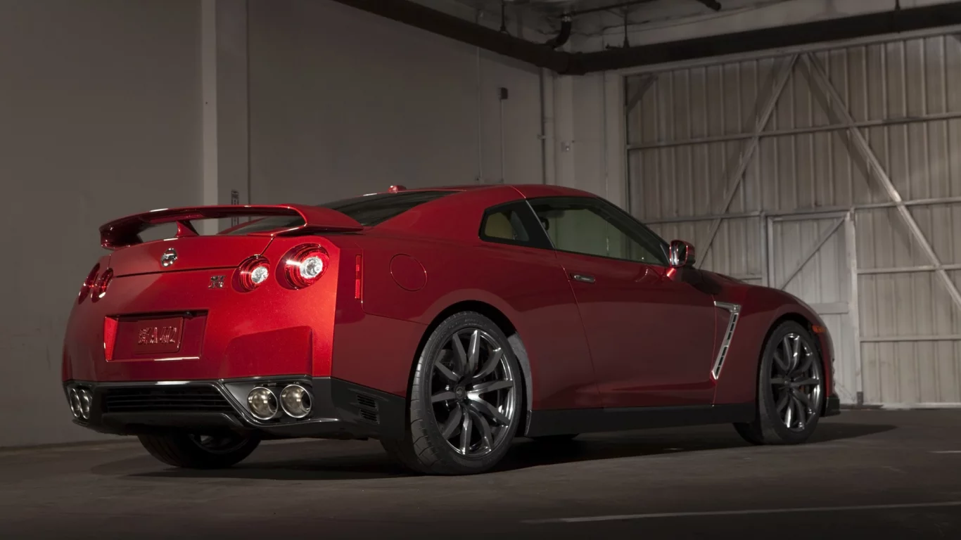 Nissan, GT-R, Автомобиль, Красный, Колеса, Диски
