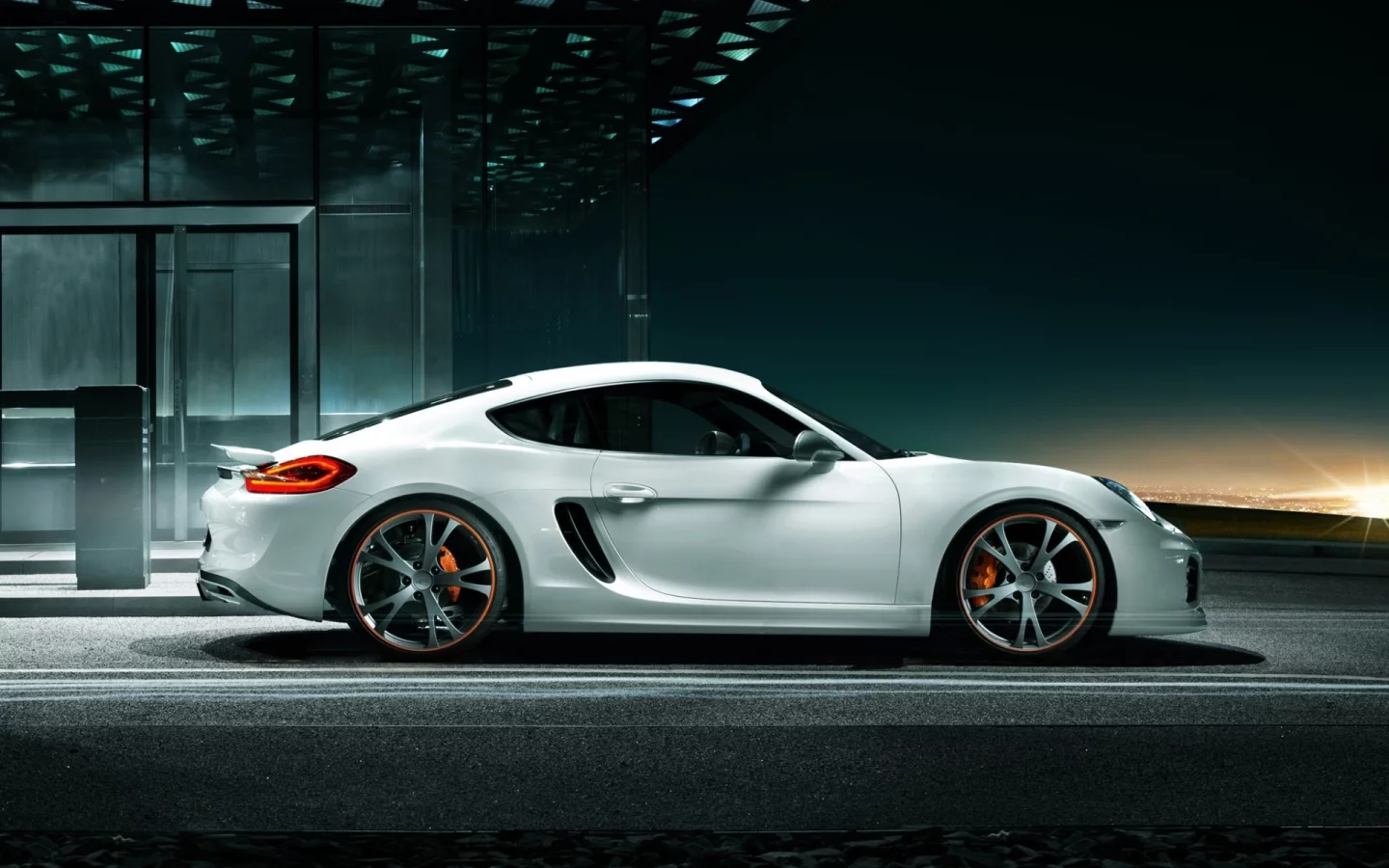 tuning, cayman, porsche, тюнинг, вид сбоку, techart, кайман, порше