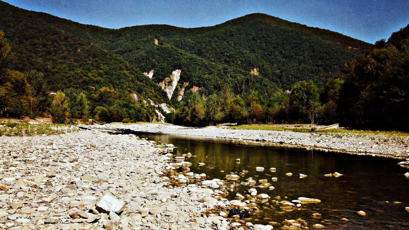Пейзаж, горная река, горы