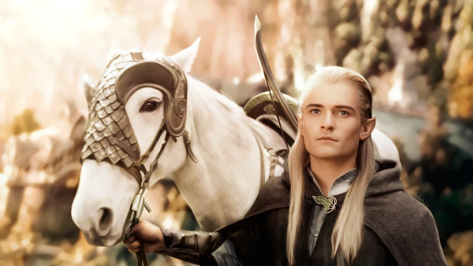 леголас, орландо блум, властелин колец, арт, lord of the rings