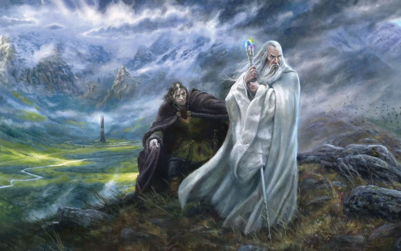 saruman, grima wormtongue, the lord of the rings, башня, долина, isengard, арт