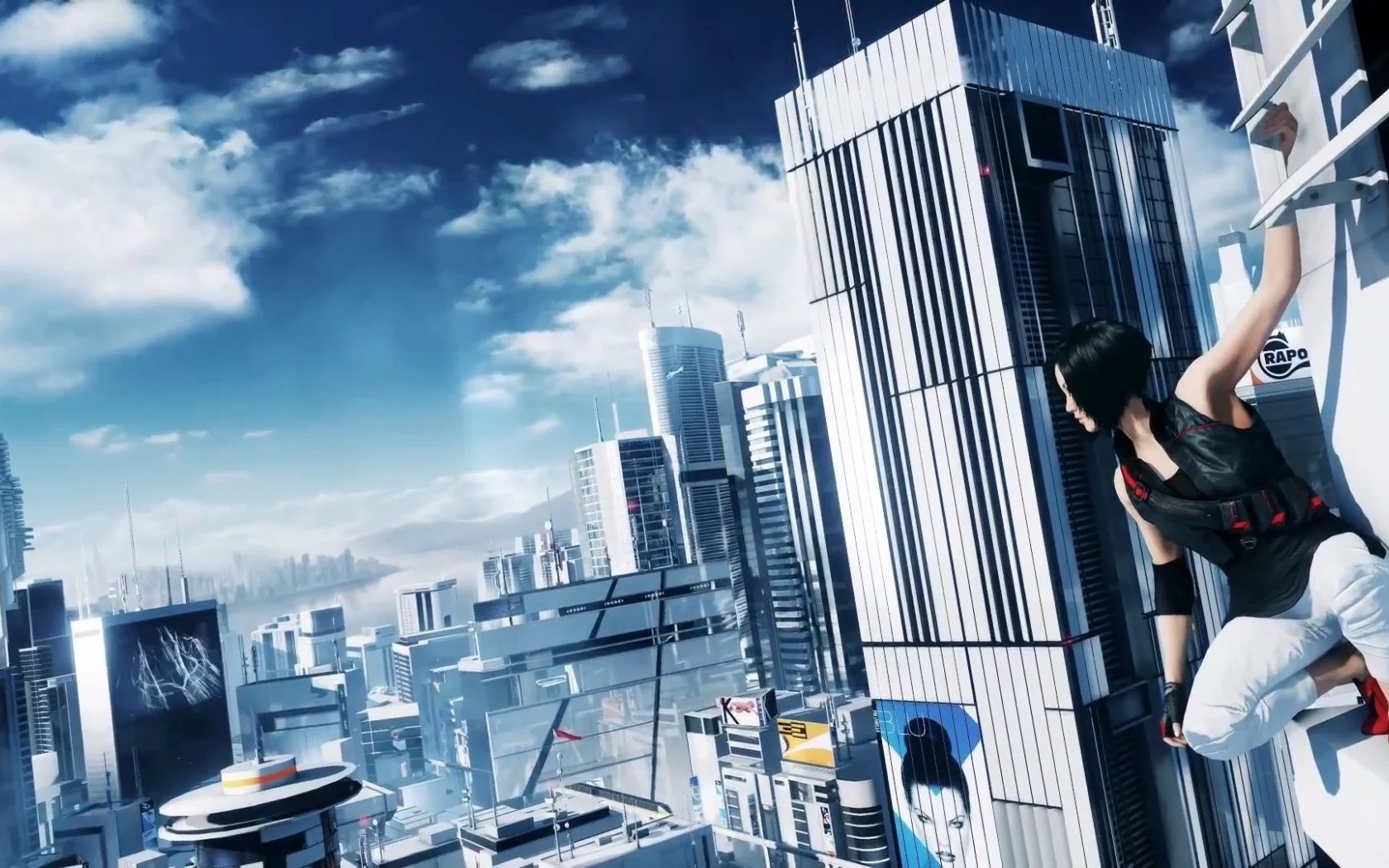 девушка, фэйт, небоскрёбы, mirror`s edge 2, небо