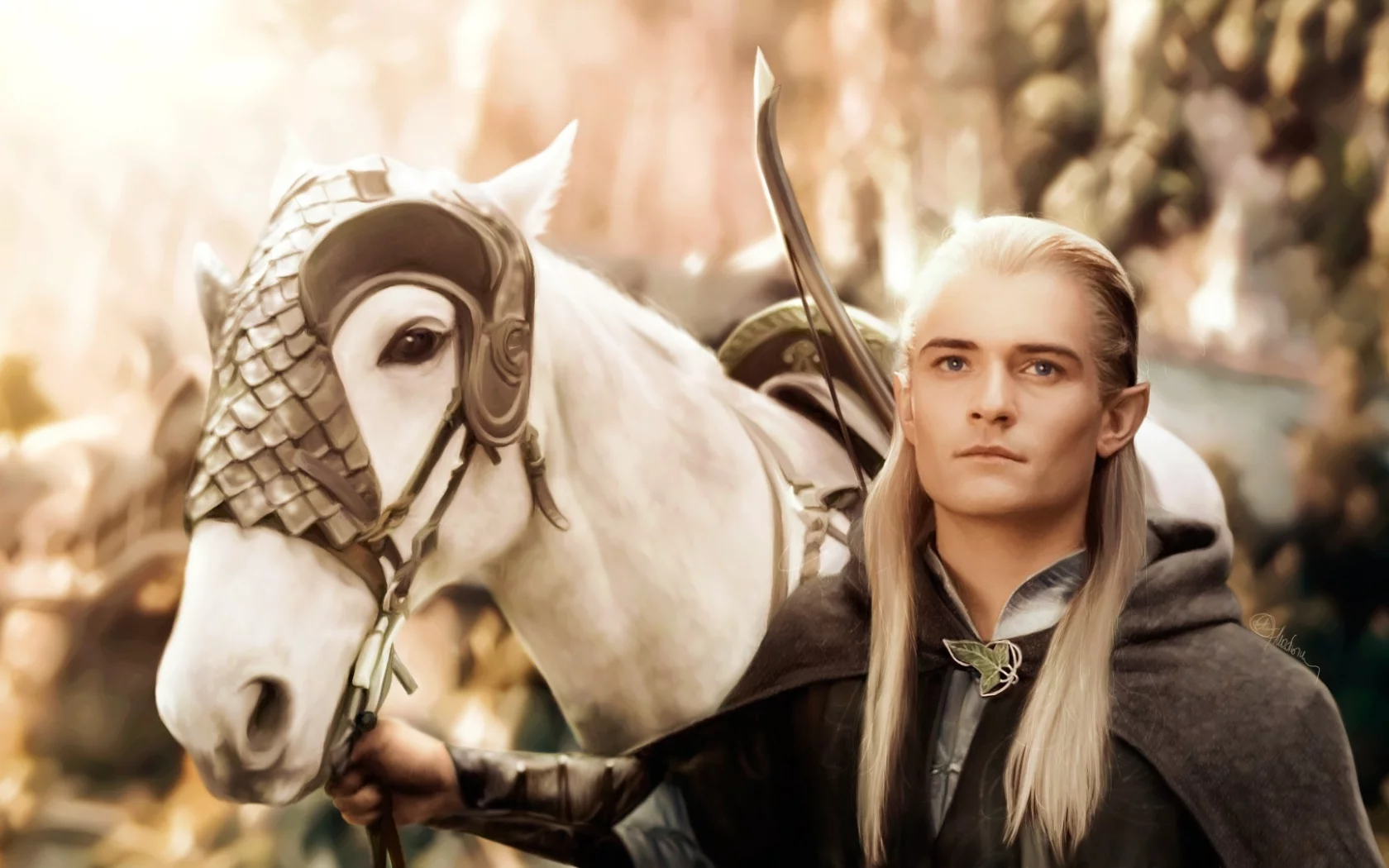 леголас, орландо блум, властелин колец, арт, lord of the rings
