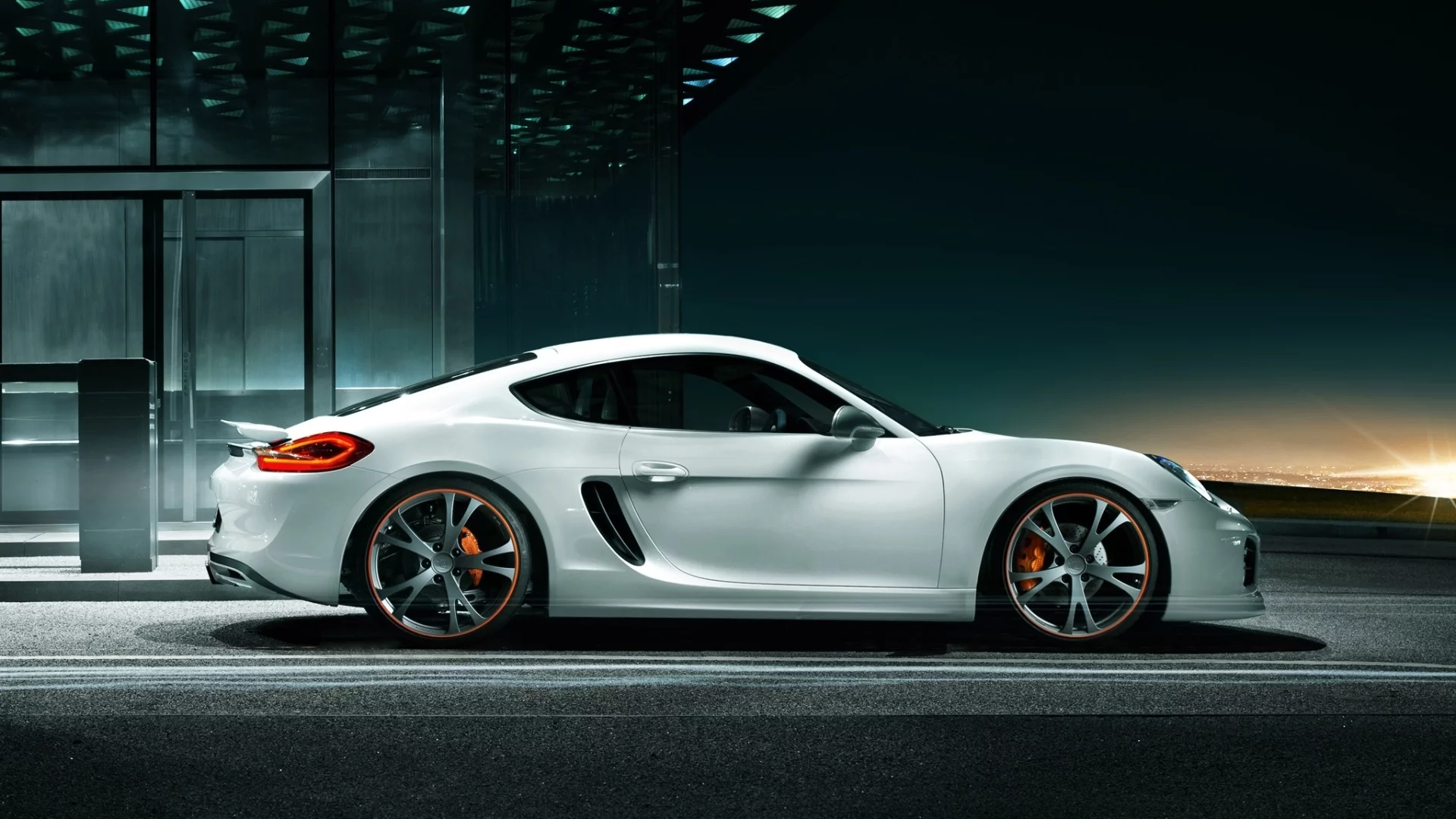 tuning, cayman, porsche, тюнинг, вид сбоку, techart, кайман, порше